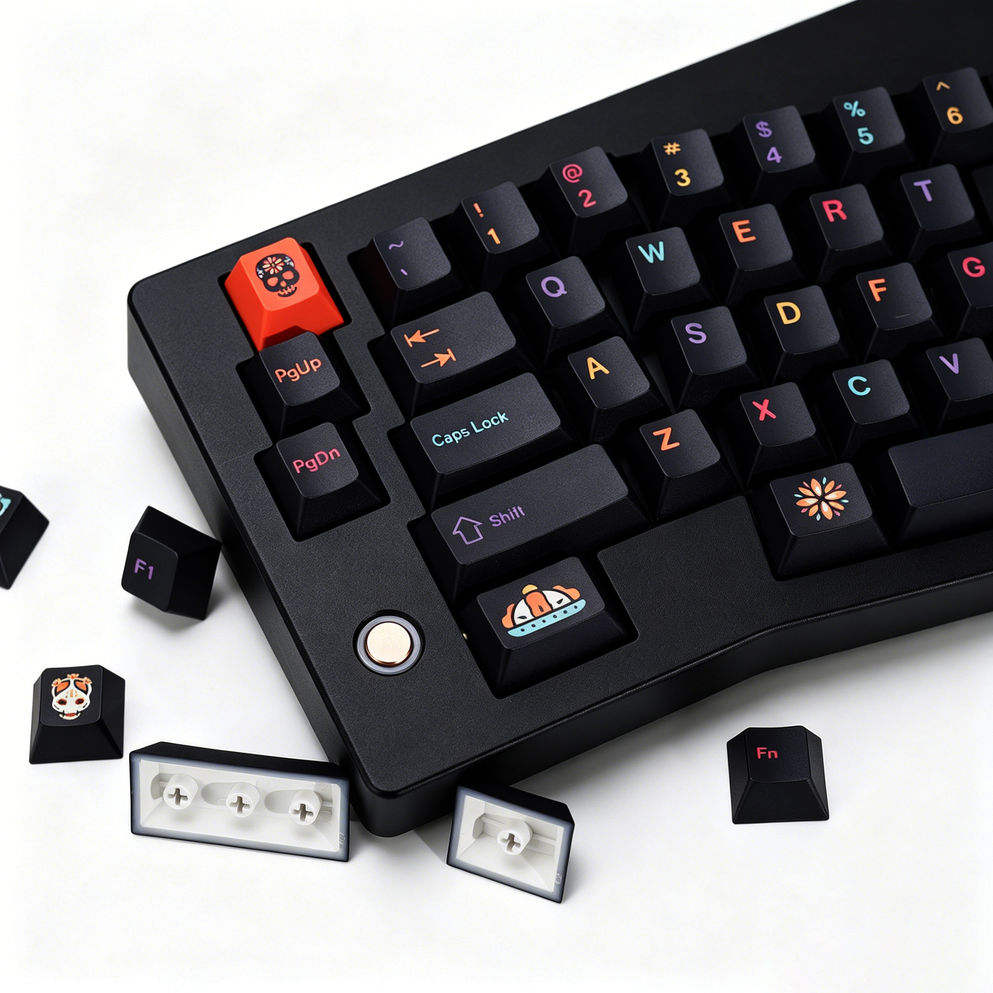 Gaming Keyboard Magnetic Switches - KBDiy Clone GMK Keycaps Retro GMK