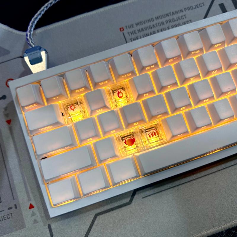 Keyboard Gaming Transparent - Valorant Skills Keycaps Mechanical Keyboard Transparent