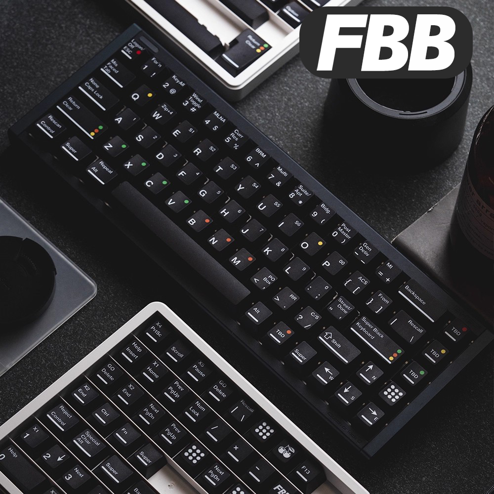 Gaming Keyboard Magnetic Switches - FBB Keycaps SBK Ultra Black PBT