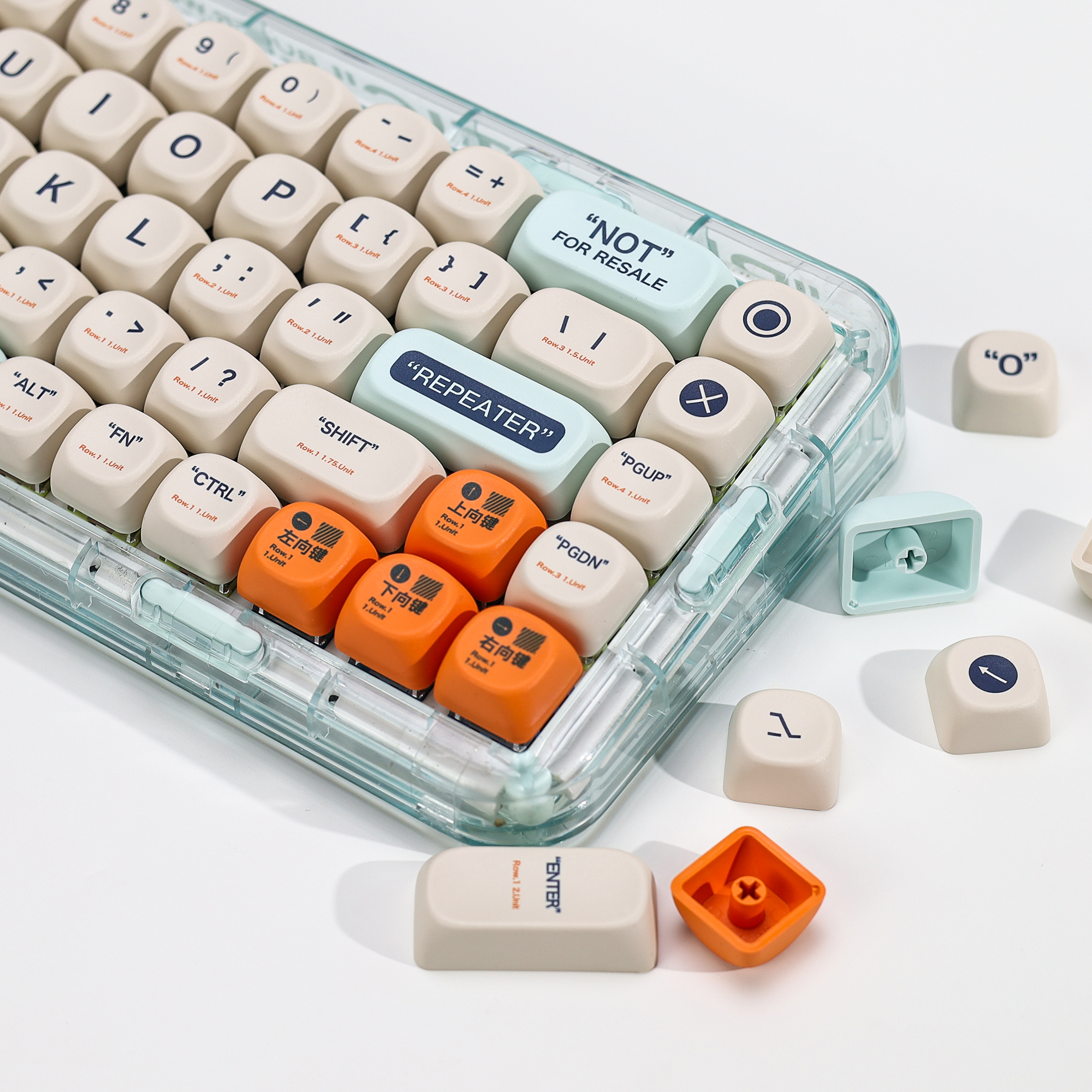 Gaming Keyboard Number Pad - KBDiy KOA Profile Retro Plastic Theme