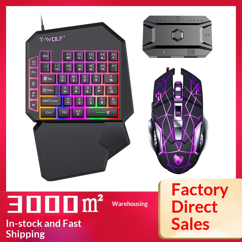 Gaming Keyboard Half - T-Wolf Tf950 5 In 1 One