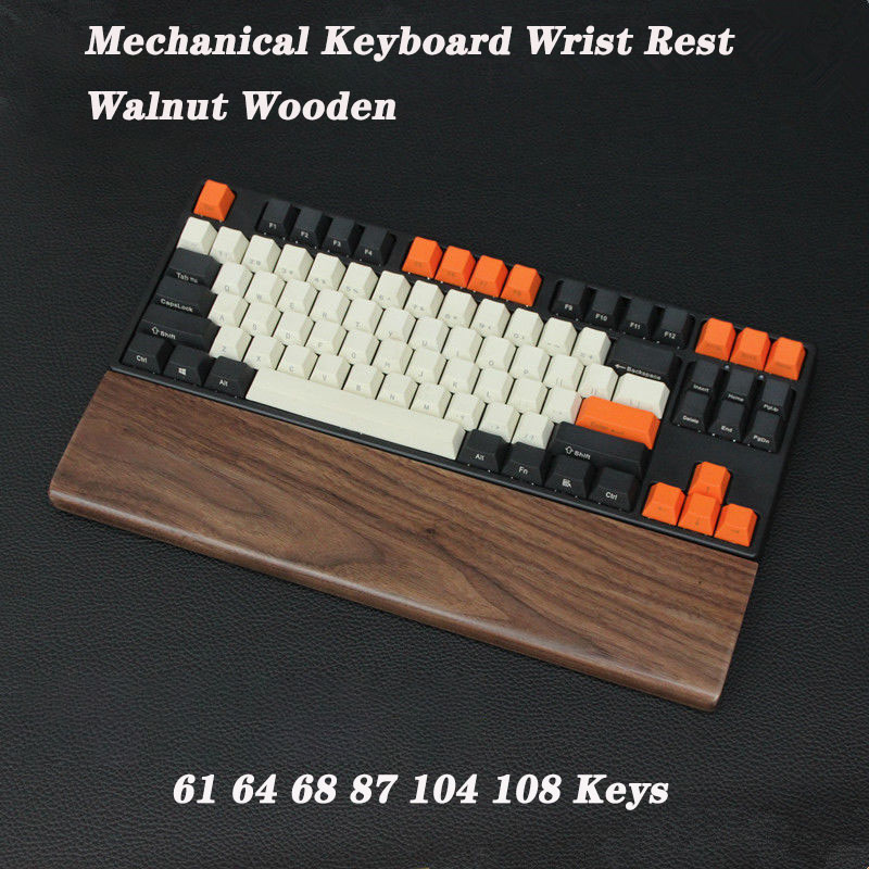 Wrist Rest Wood - Walnut Wood Mechanical Keyboard Wooden Wrist