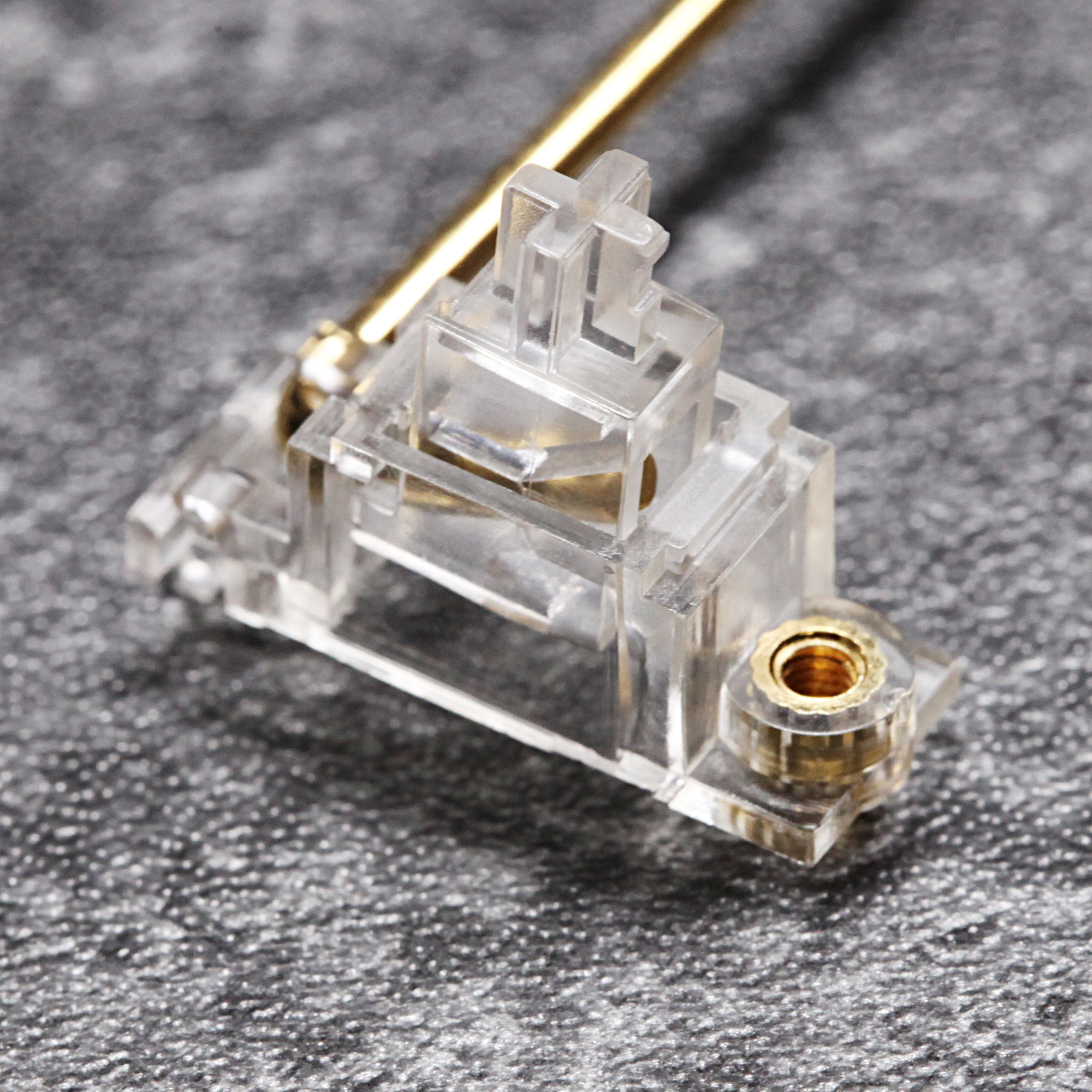 Keyboard Gaming Transparent - Everglide Transparent Gold Plated Pcb screw