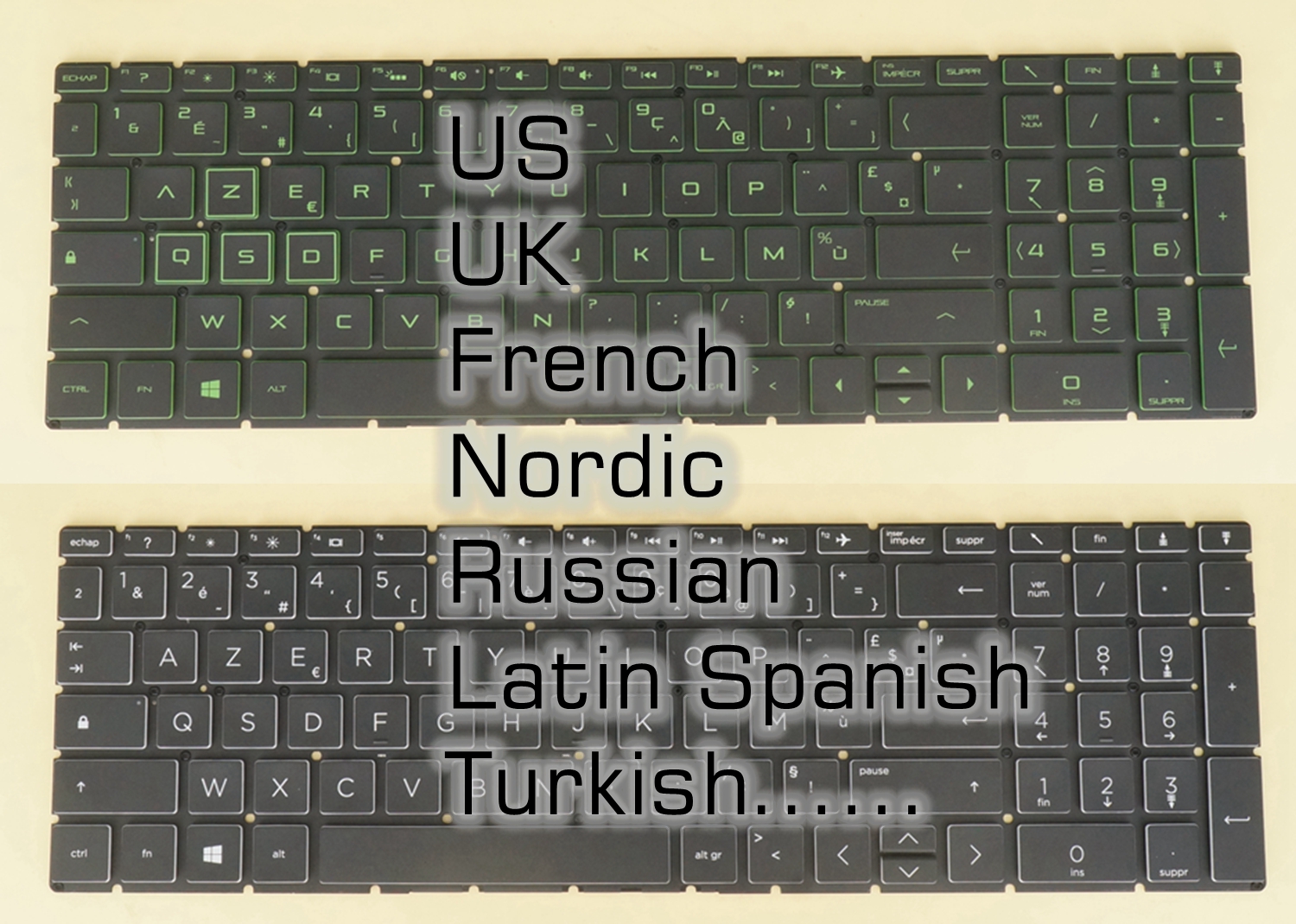 US UK French Nordic Russian La - đánh giá và giá Gaming Keyboard Hp