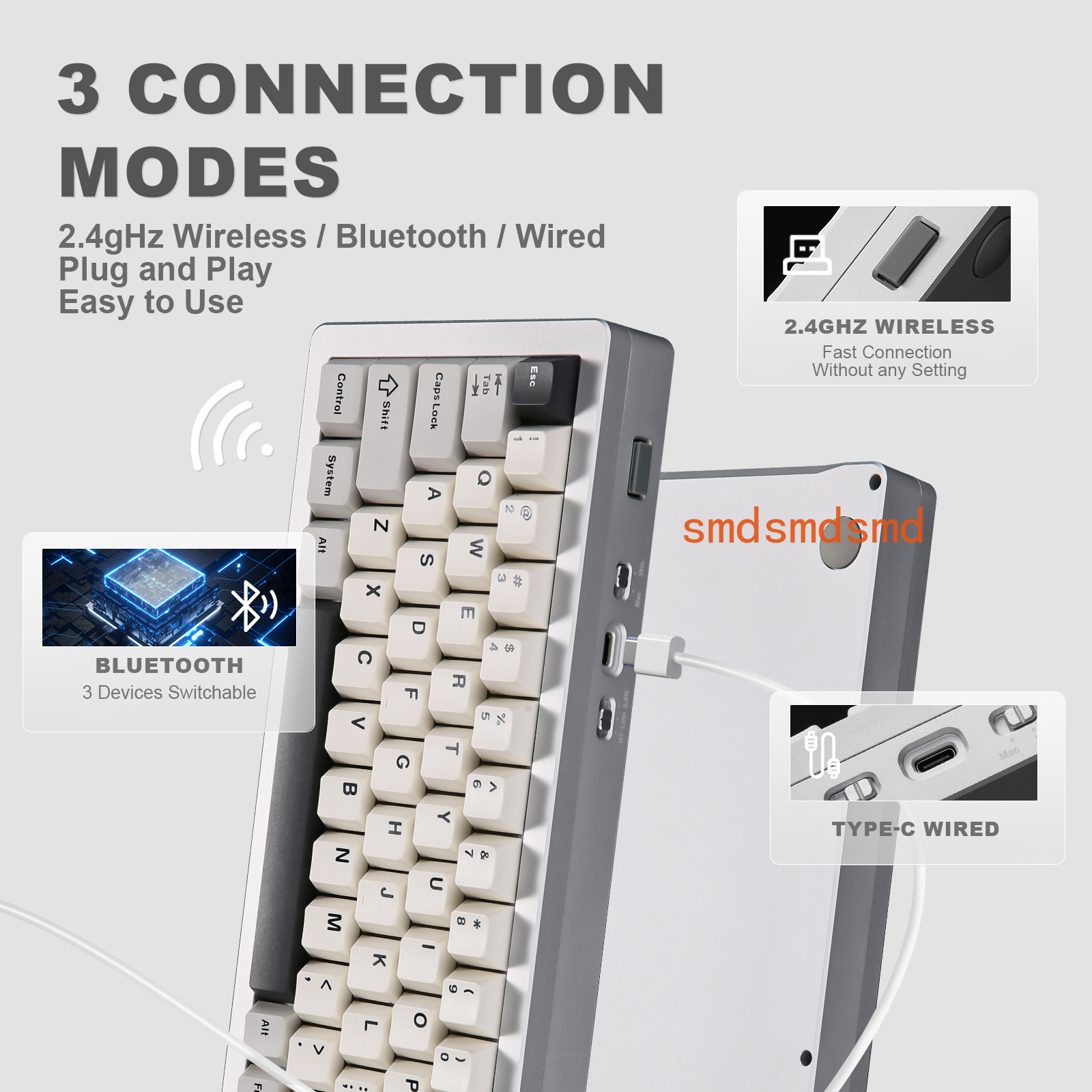 AL71 Silver CNC Aluminum Mecha - đánh giá và giá Gaming Keyboard Wireless