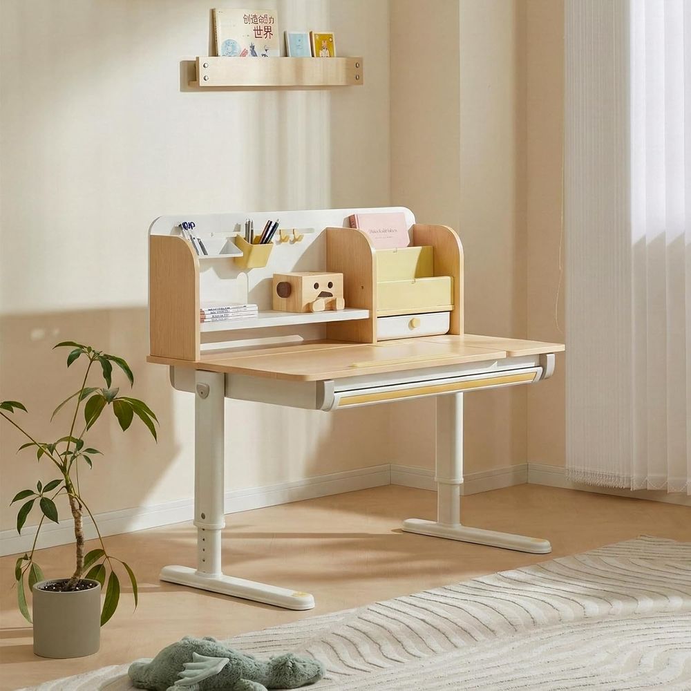 Adjustable Wooden Kids Desk wi - đánh giá và giá Wrist Rest Wood