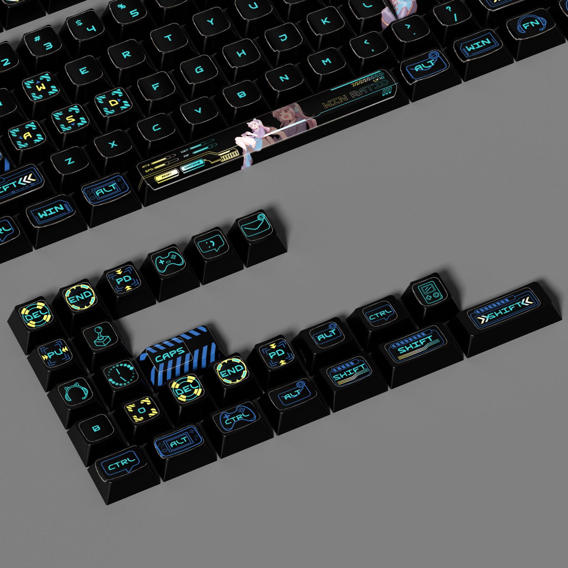 E-Sports Story - Black V1 Anim - đánh giá và giá Keyboard Gaming Transparent