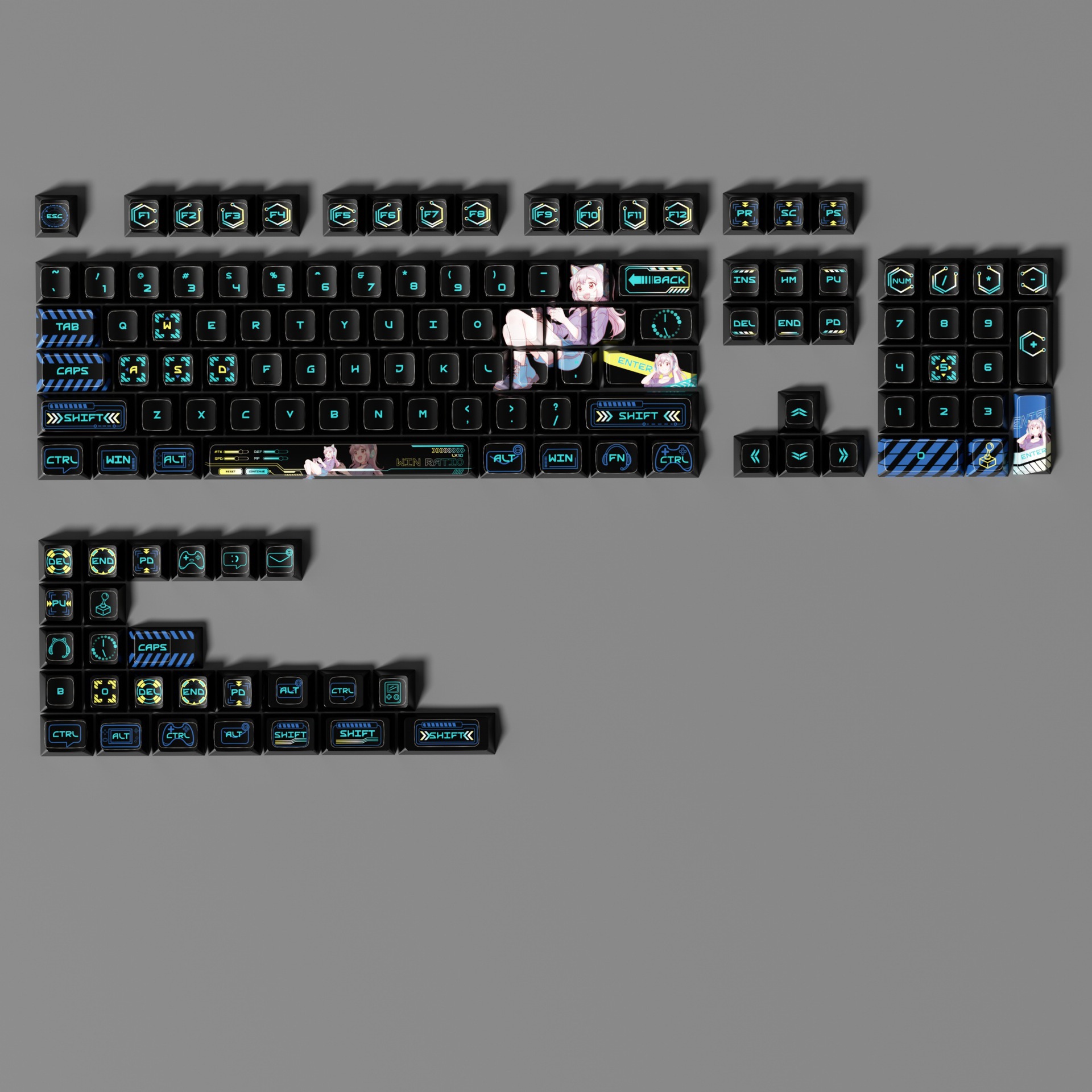 E-Sports Story - Black V1 Anim - đánh giá và giá Keyboard Gaming Transparent
