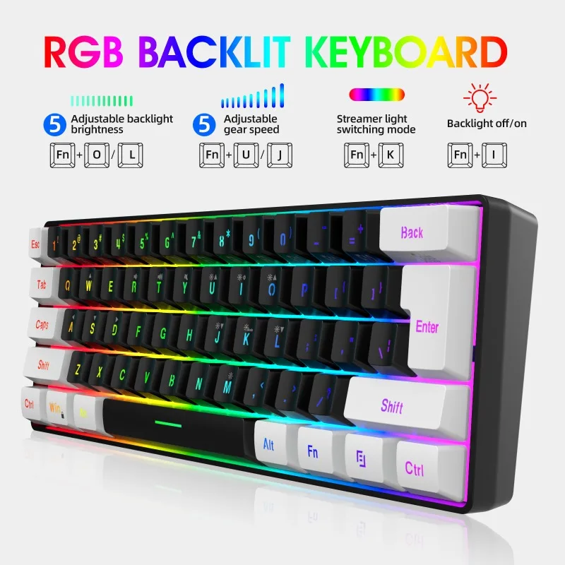 Keyboard and mouse 60% compute - đánh giá và giá Gaming Keyboard And Mouse Combo