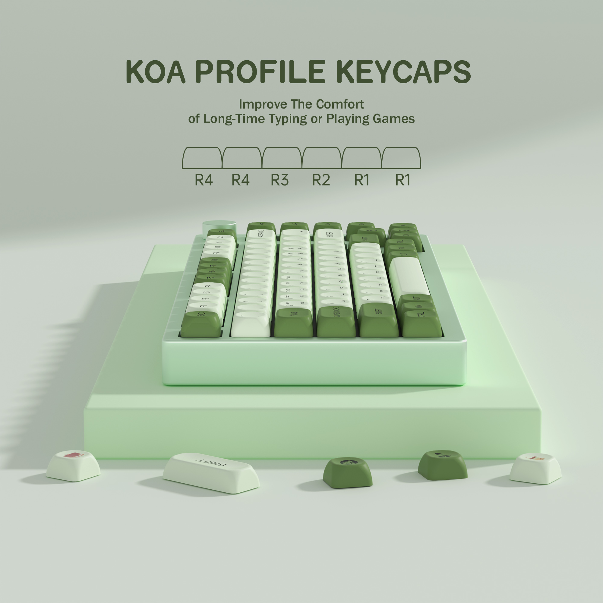 KBDiy Matcha Korean Keycap Gre - đánh giá và giá Gaming Keyboard Number Pad