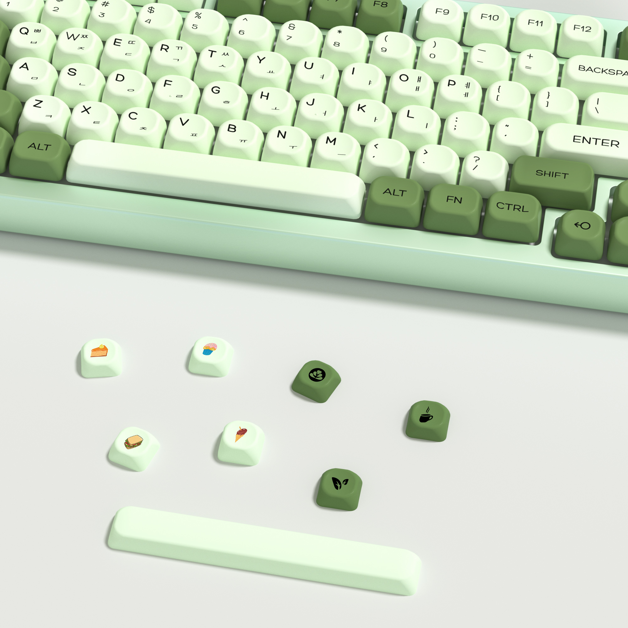 KBDiy Matcha Korean Keycap Gre - đánh giá và giá Gaming Keyboard Number Pad