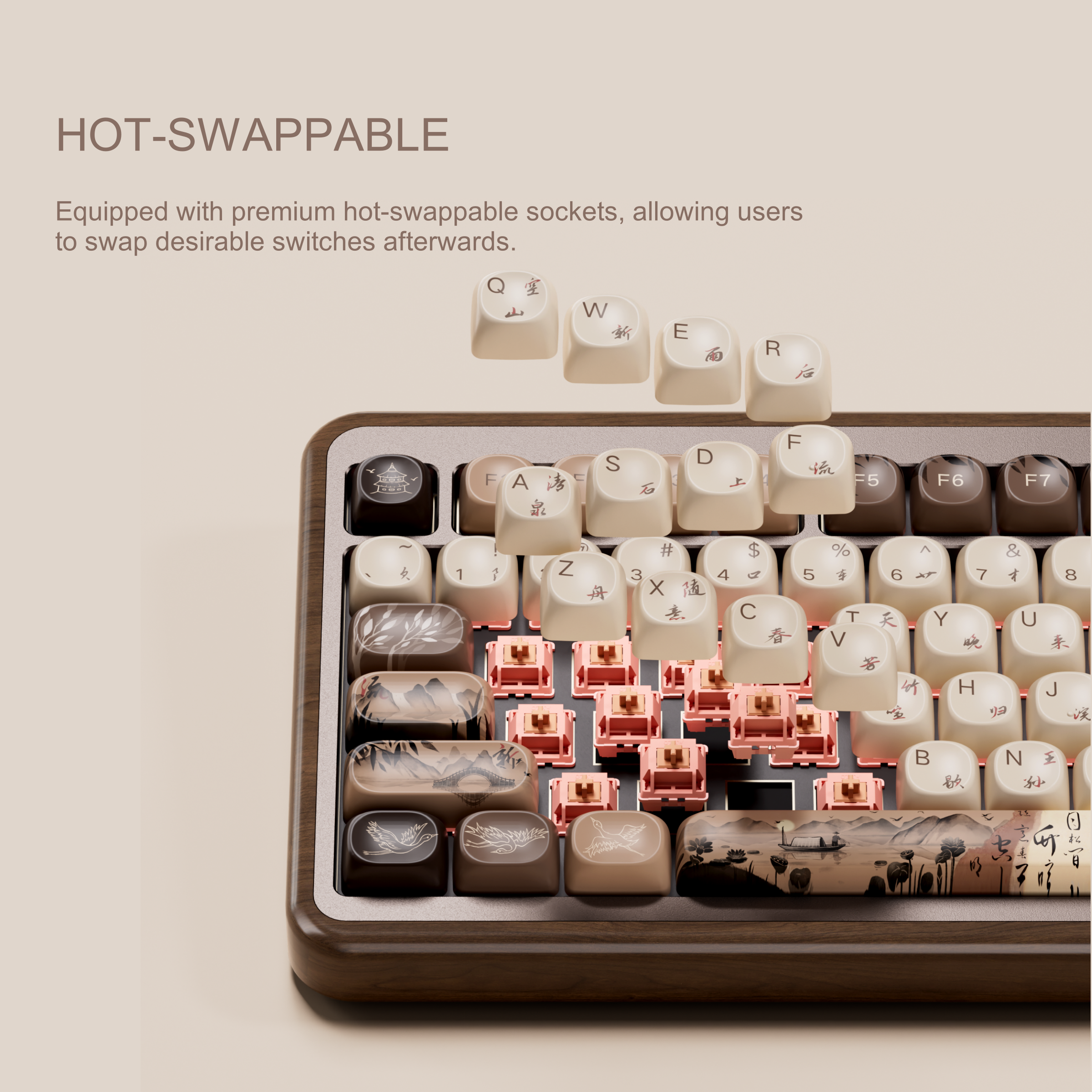 Akko MU02 75% Mountain Seclusi - đánh giá và giá Gaming Keyboard Half