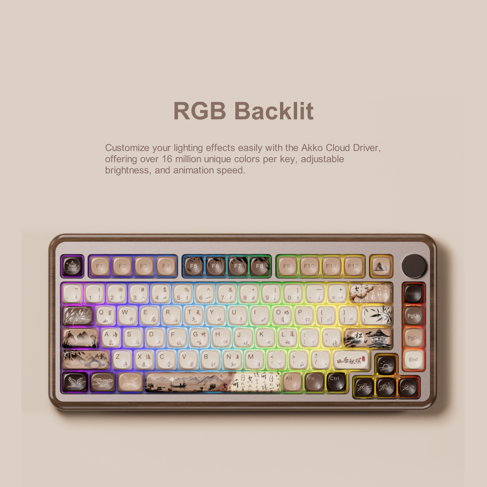 Akko MU02 75% Mountain Seclusi - đánh giá và giá Gaming Keyboard Half