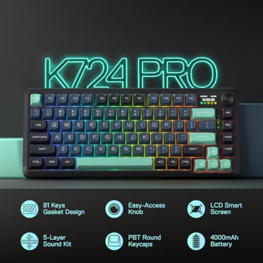 Gaming keyboard with gasket mo - đánh giá và giá Gaming Keyboard No Noise