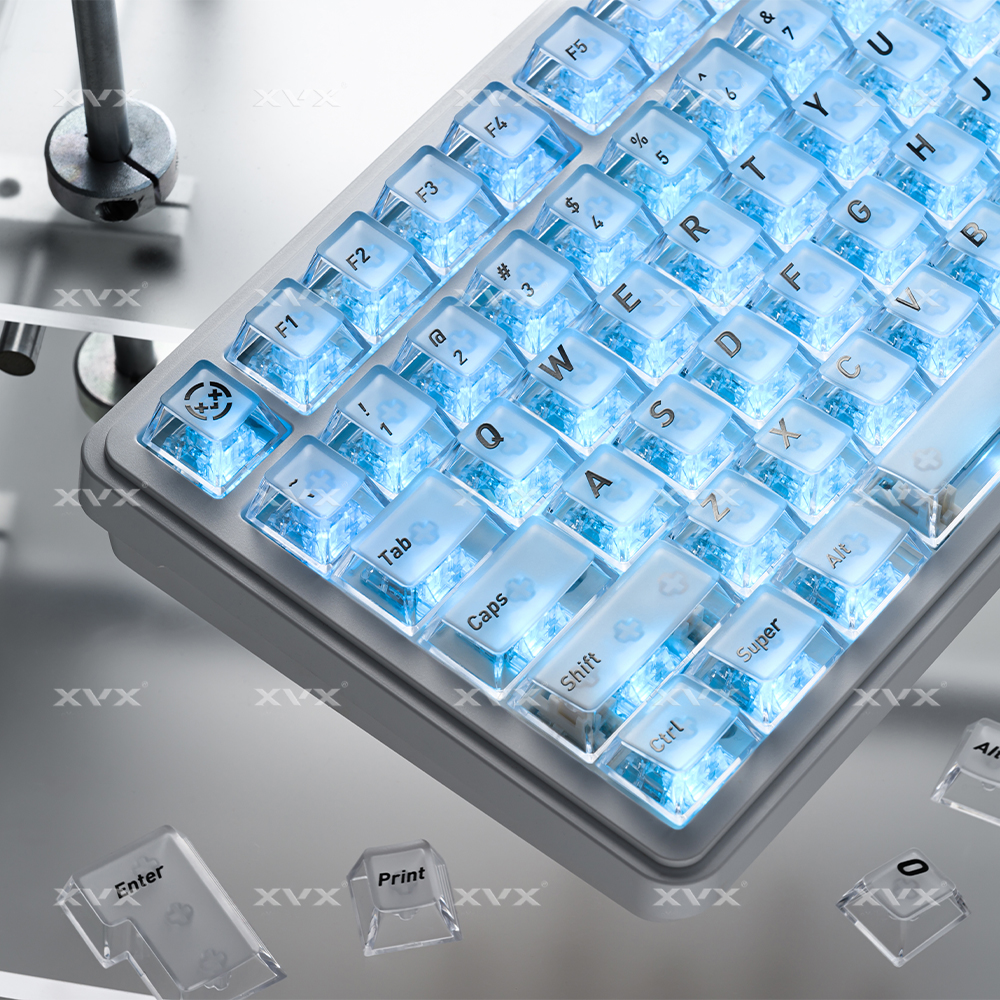 XVX Crystal Transparent Keycap - đánh giá và giá Gaming Keyboard Ergo