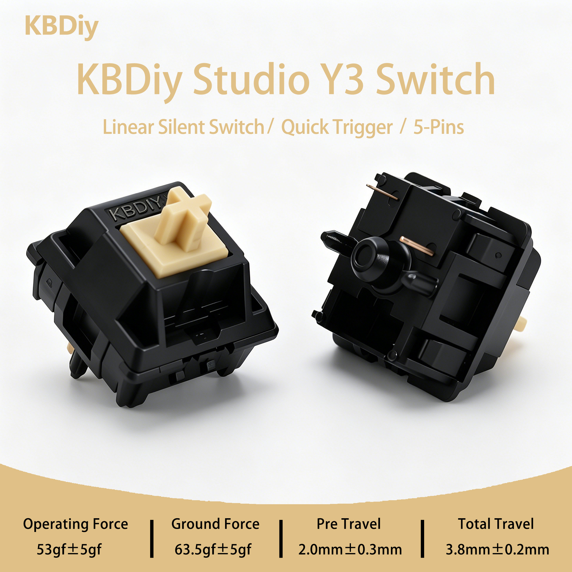 KBDiy Y3 Silent Switch Linear  - đánh giá và giá Keyboard Lube Kit
