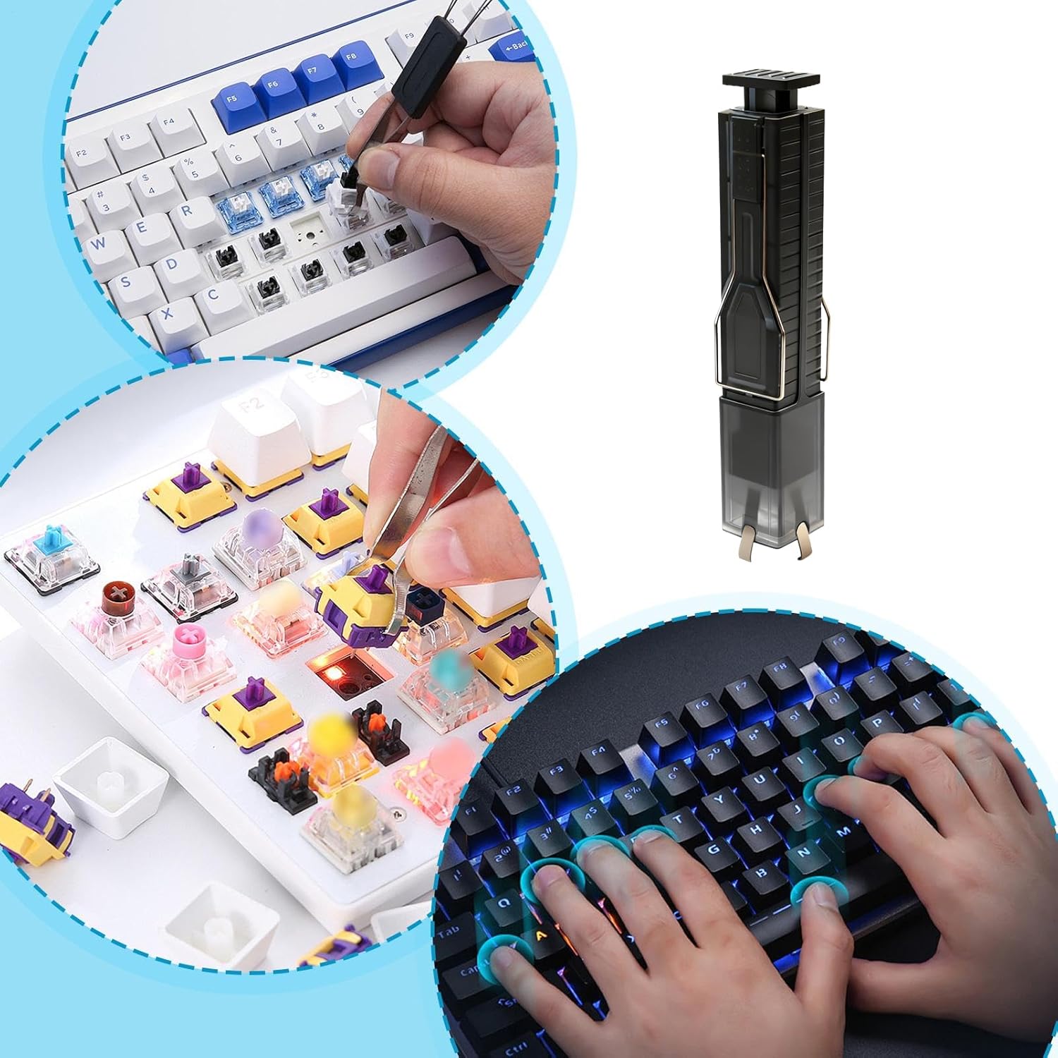 1-2pcs Keyboard Keycaps Puller - đánh giá và giá Keycap Puller Ring
