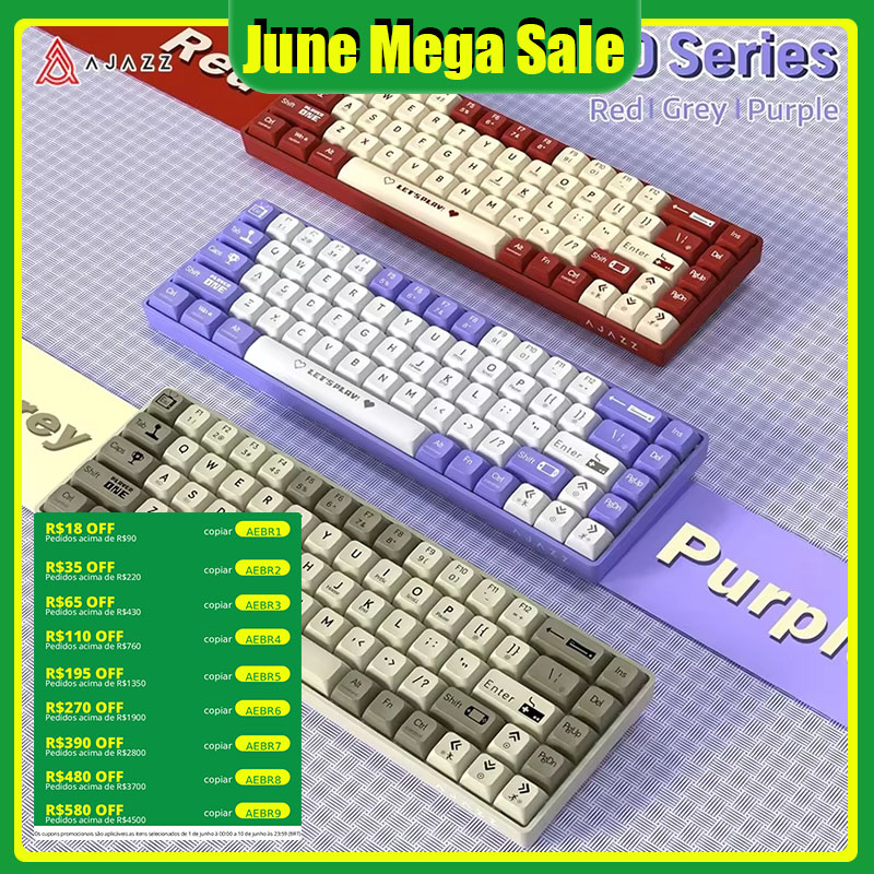 AJAZZ AK680 65% Wired Gaming M - đánh giá và giá Keyboard Gaming Transparent
