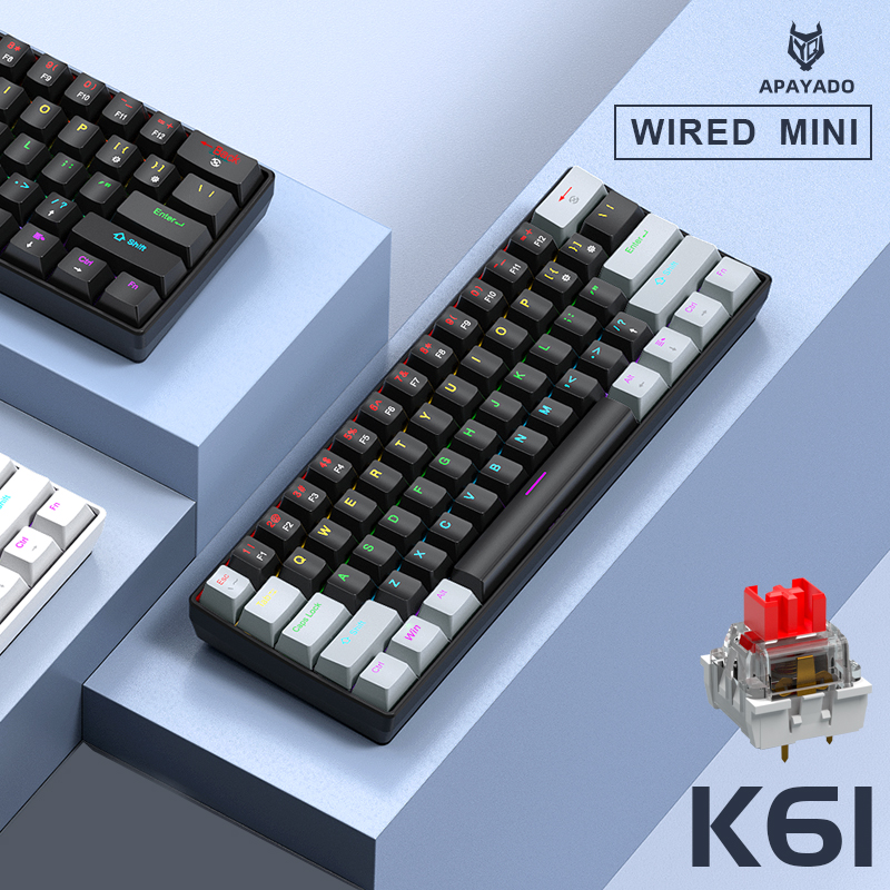 APAYADO K61 Mini Mechanical Ke - đánh giá và giá Gaming Keyboard Half
