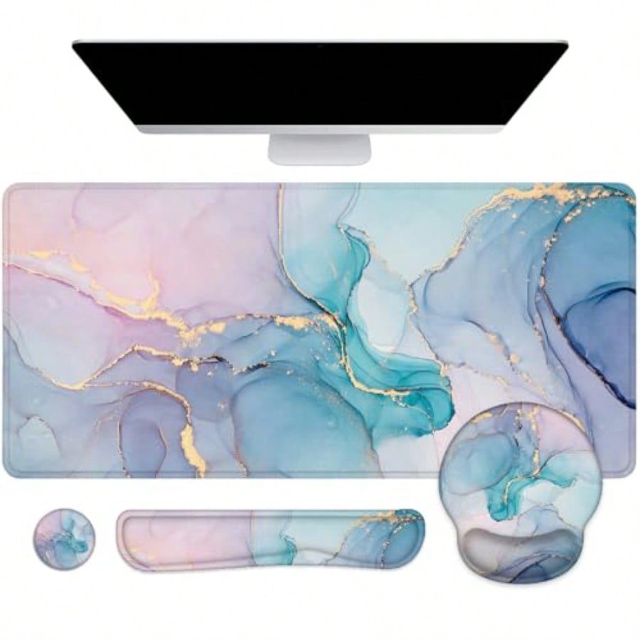 Mouse Pad with Wrist Rest Larg - đánh giá và giá Gaming Keyboard Mouse