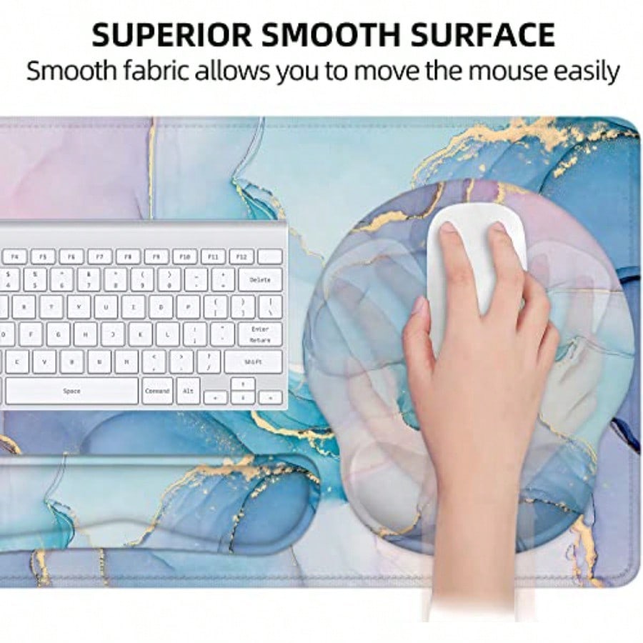 Mouse Pad with Wrist Rest Larg - đánh giá và giá Gaming Keyboard Mouse