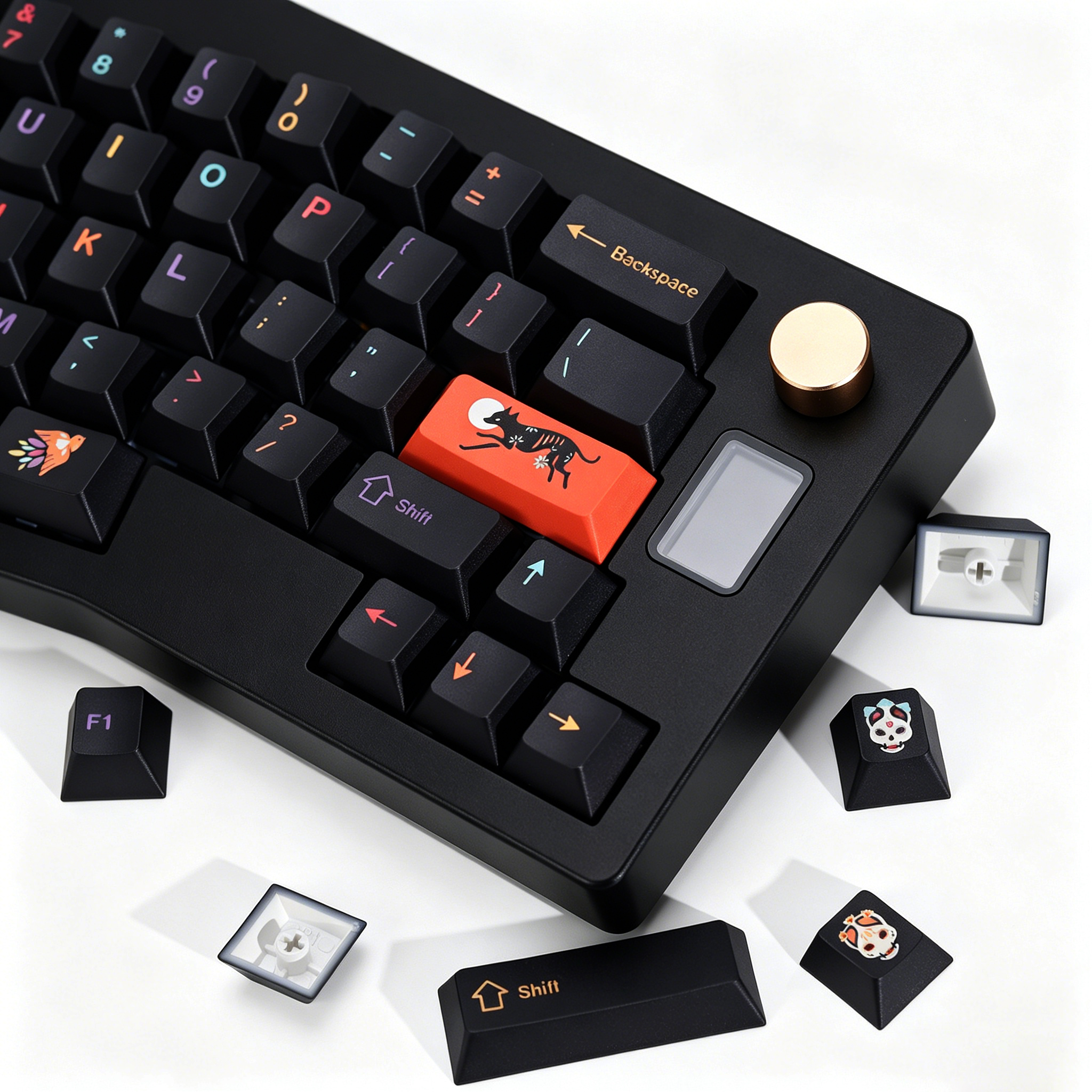 KBDiy Clone GMK Keycaps Retro  - đánh giá và giá Gaming Keyboard Magnetic Switches