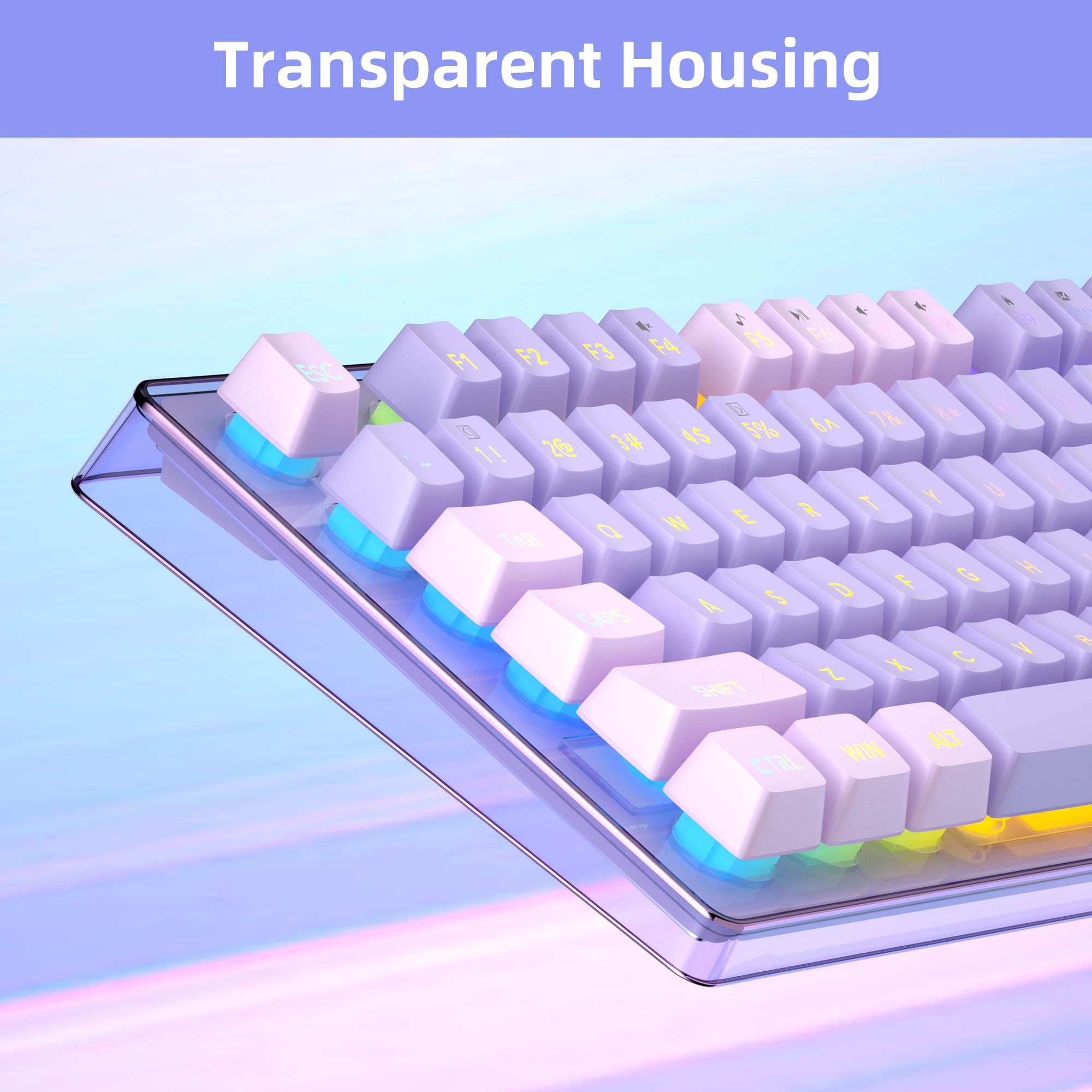 MageGee V550 Wireless Gaming K - đánh giá và giá Keyboard Gaming Transparent
