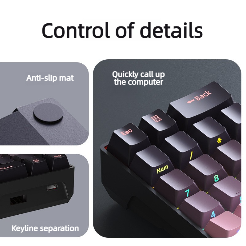 F20 20 Keys Pad Mechanical Num - đánh giá và giá Gaming Keyboard Number Pad