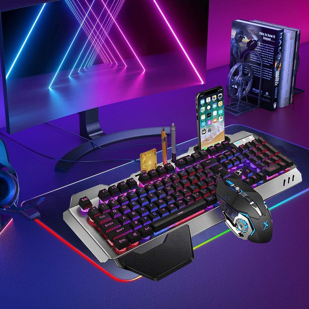 RGB Gaming Keyboard Mouse Comb - đánh giá và giá Gaming Keyboard Number Pad
