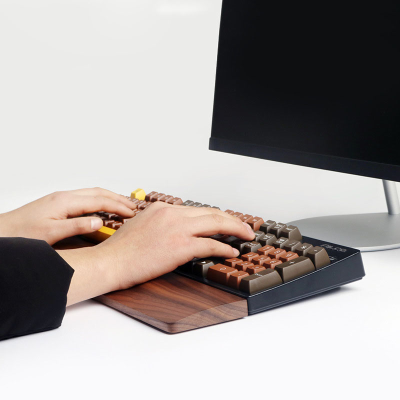 One-Hand Oak Walnut Wooden Key - đánh giá và giá Gaming Keyboard Number Pad