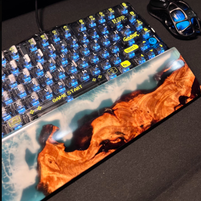 Handcrafted Ocean Wave Resin W - đánh giá và giá Wrist Rest Wood