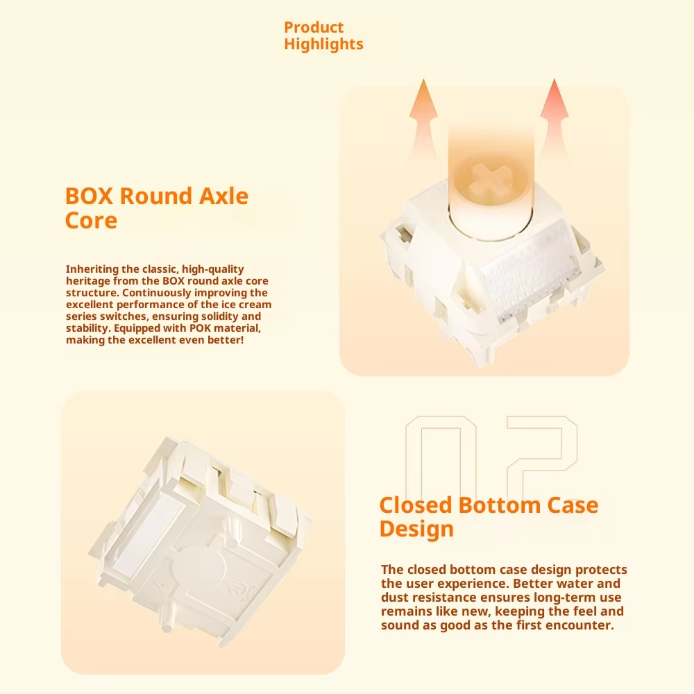 Kailh Ice Cream Magnetic Switc - đánh giá và giá Gaming Keyboard Types