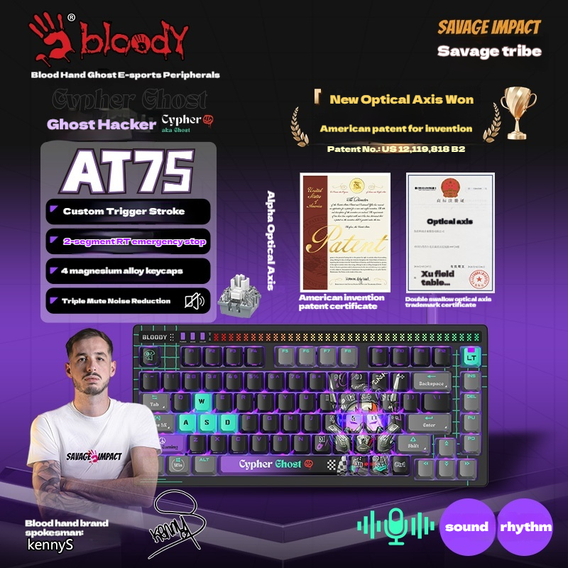 A4Tech Bloody Savage Impact AT - đánh giá và giá Gaming Keyboard No Noise