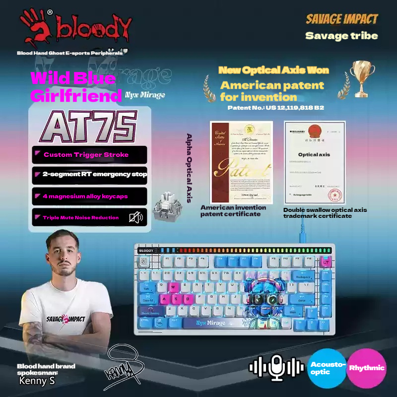 A4Tech Bloody Savage Impact AT - đánh giá và giá Gaming Keyboard No Noise