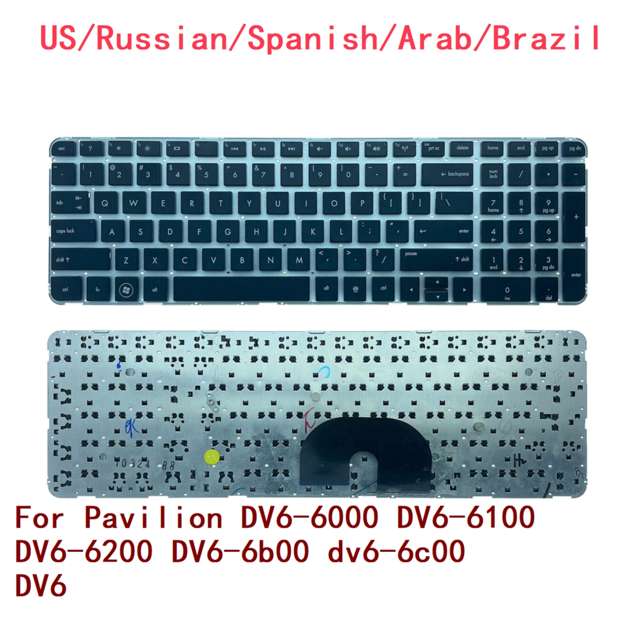 New US Russian Spanish Arab Br - đánh giá và giá Gaming Keyboard Hp