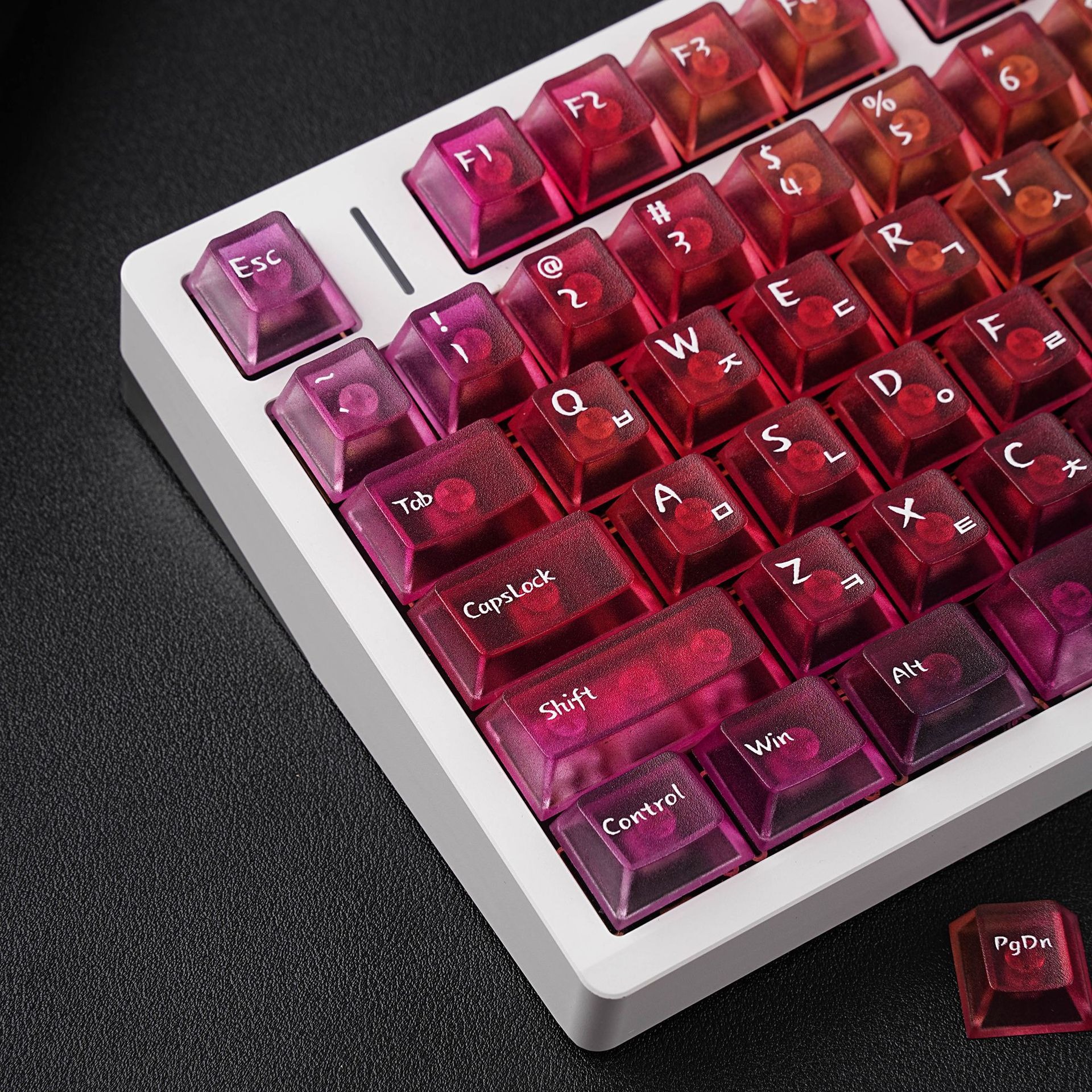 Gradient Transparent Korean Me - đánh giá và giá Keyboard Gaming Transparent