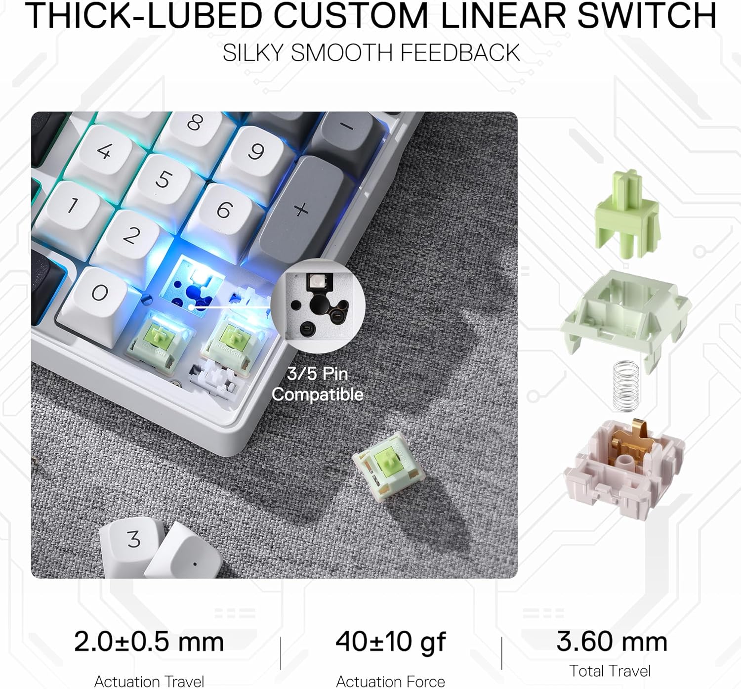 Redragon K656 PRO 3-Mode Wirel - đánh giá và giá Gaming Keyboard No Noise