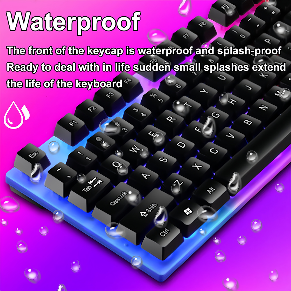 KEBIDUMEI USB Wired Keyboard R - đánh giá và giá Gaming Keyboard Half