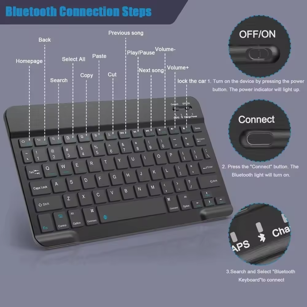 Bluetooth Wireless Keyboard Mo - đánh giá và giá Gaming Keyboard Wireless