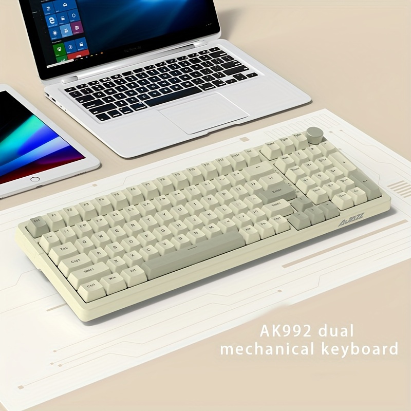 AJAZZ AK992 Retro Wired Mechan - đánh giá và giá Gaming Keyboard Half