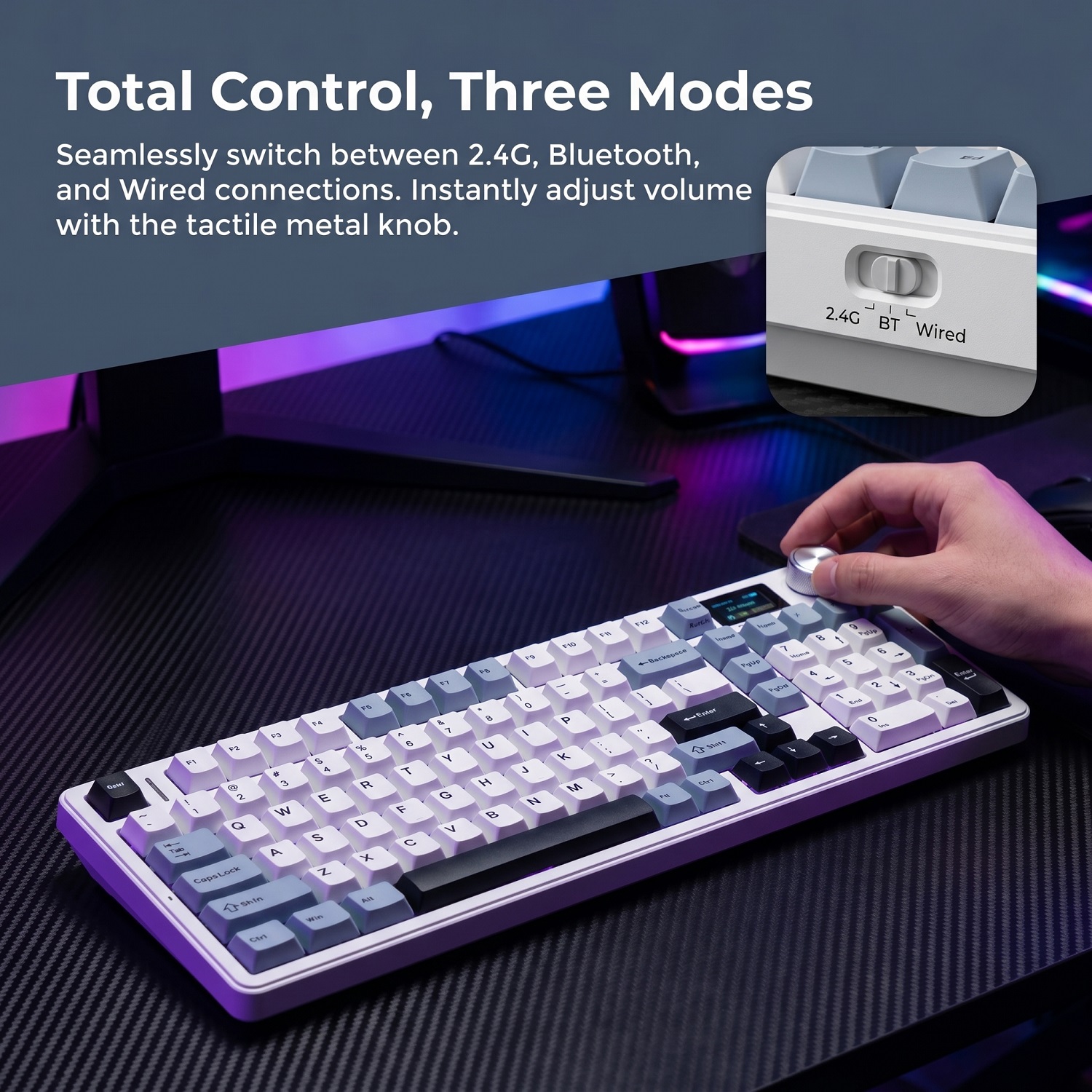 New AULA F99 Max Gasket Mechan - đánh giá và giá Gaming Keyboard Wireless