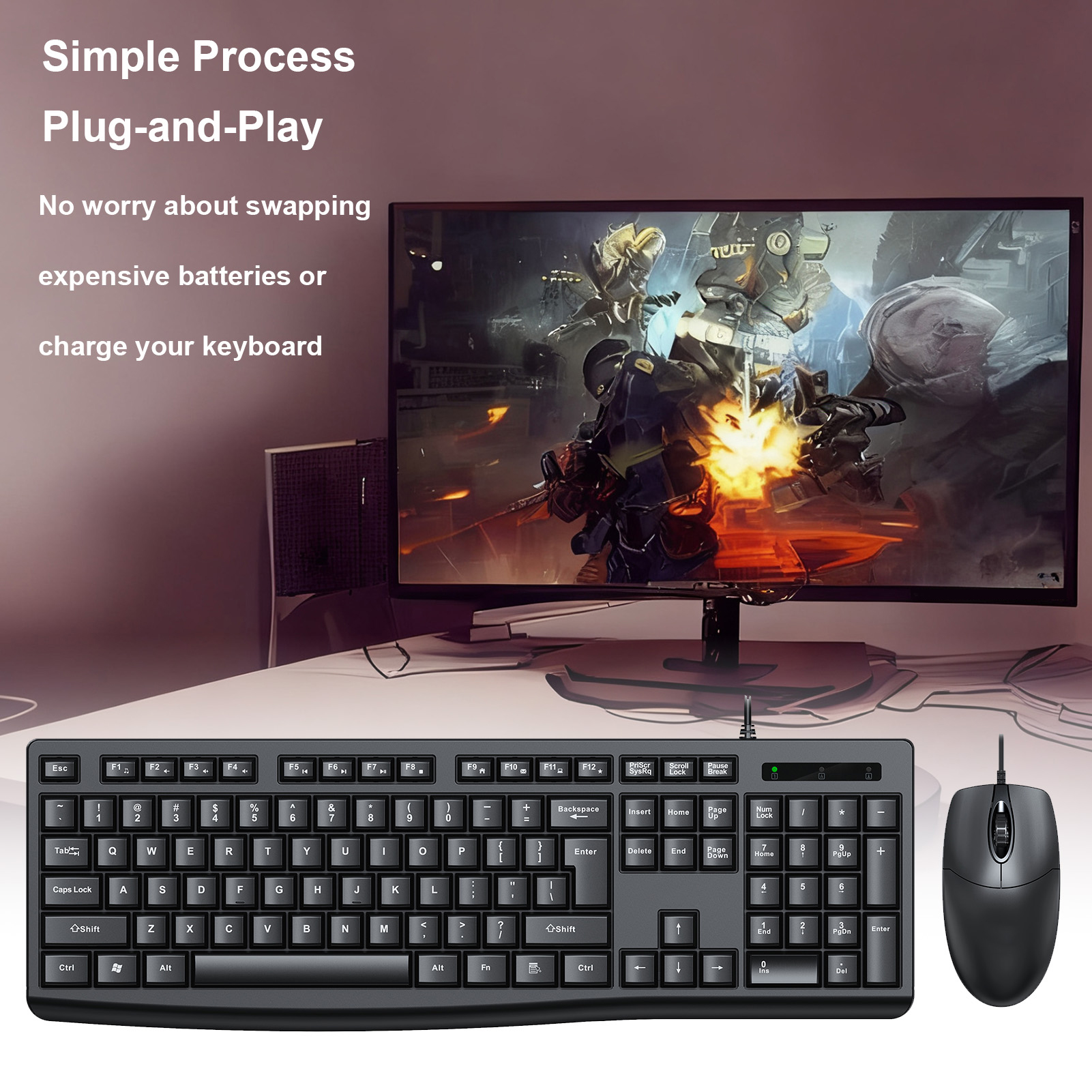 T650 Keyboard Mouse Combo USB  - đánh giá và giá Gaming Keyboard And Mouse Combo