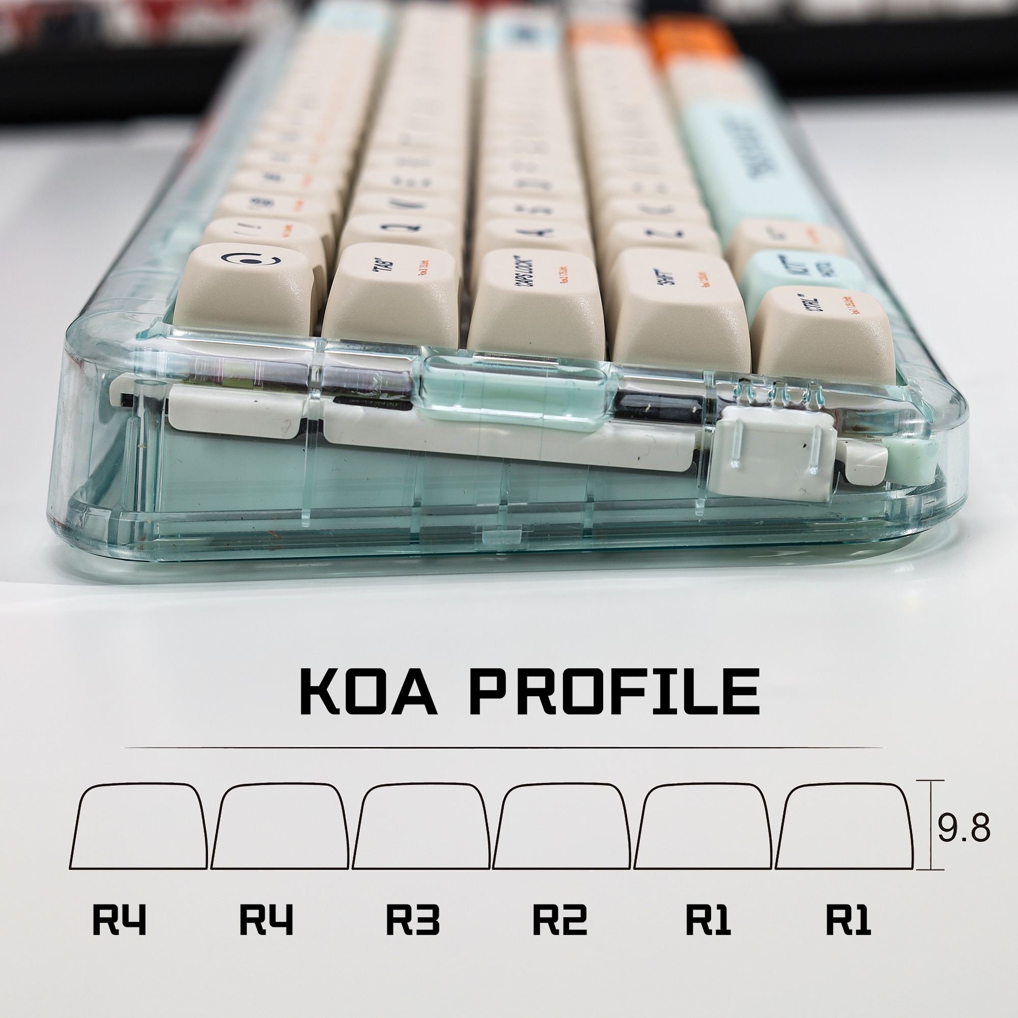 KBDiy KOA Profile Retro Plasti - đánh giá và giá Gaming Keyboard Number Pad