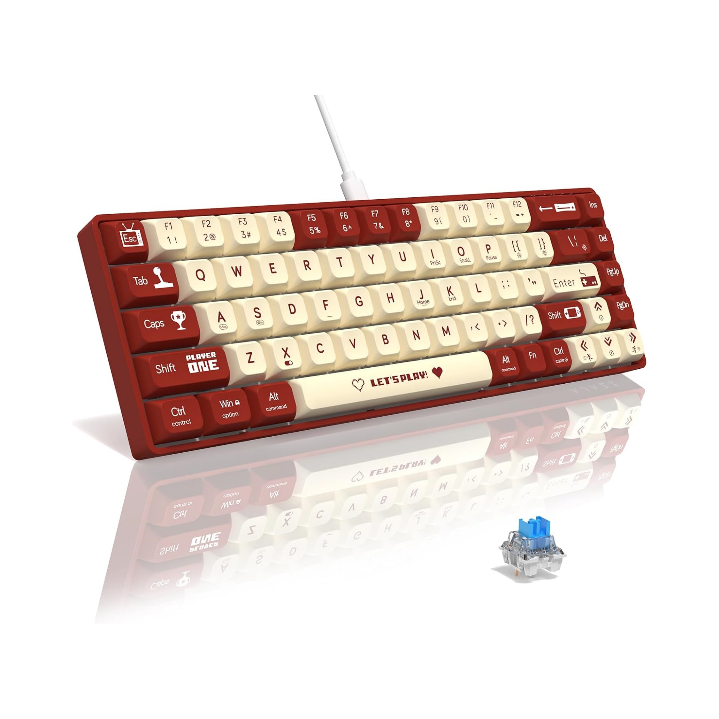 MAMBASNAKE x ATTACK SHARK AK68 - đánh giá và giá Gaming Keyboard Half