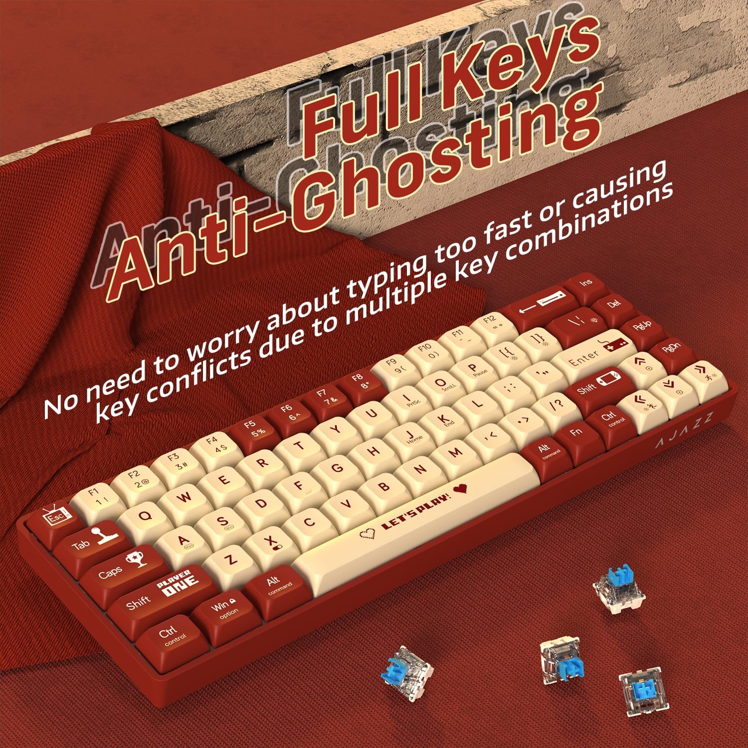 MAMBASNAKE x ATTACK SHARK AK68 - đánh giá và giá Gaming Keyboard Half