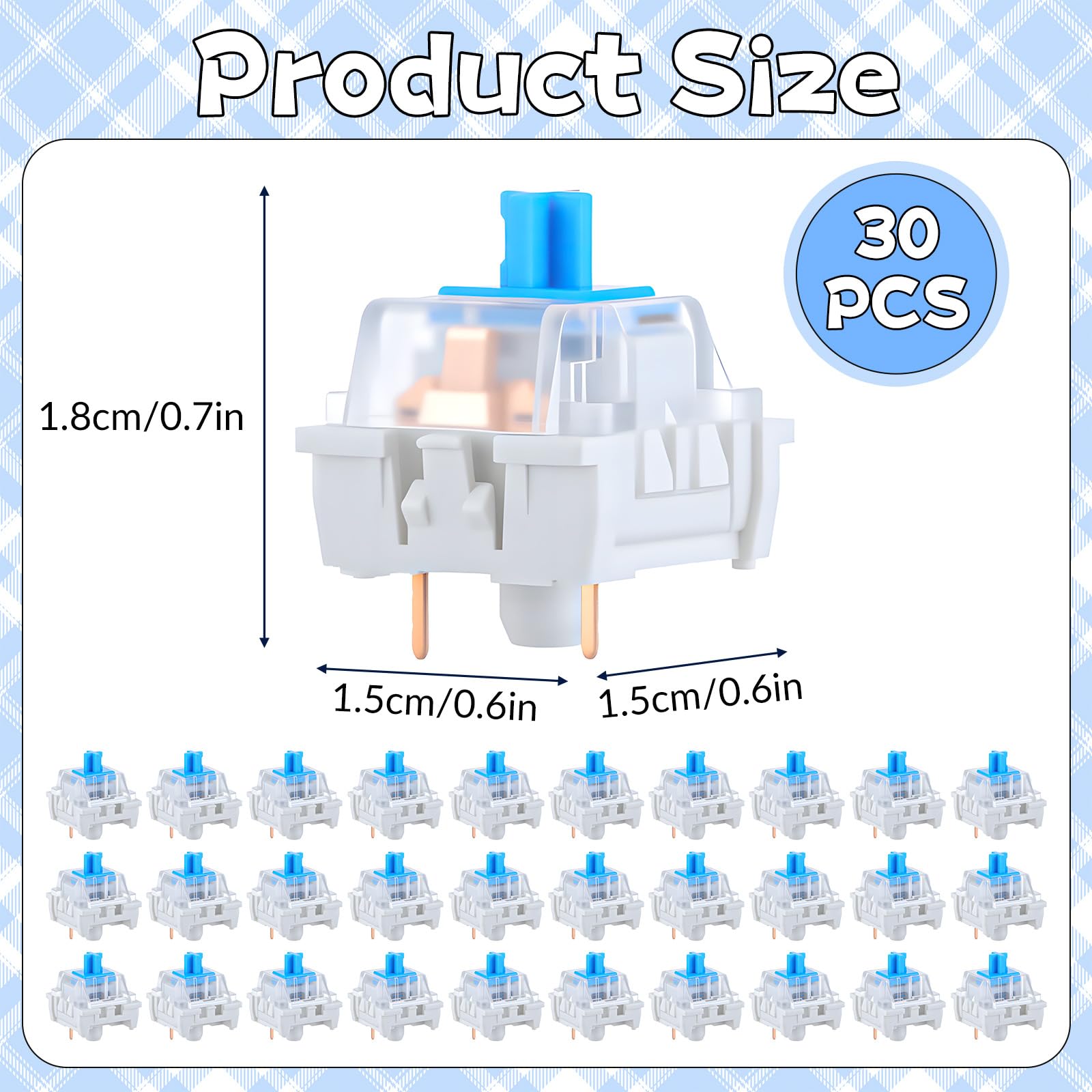 30 PCS Mechanical Keyboard Swi - đánh giá và giá Gaming Keyboard Ergo