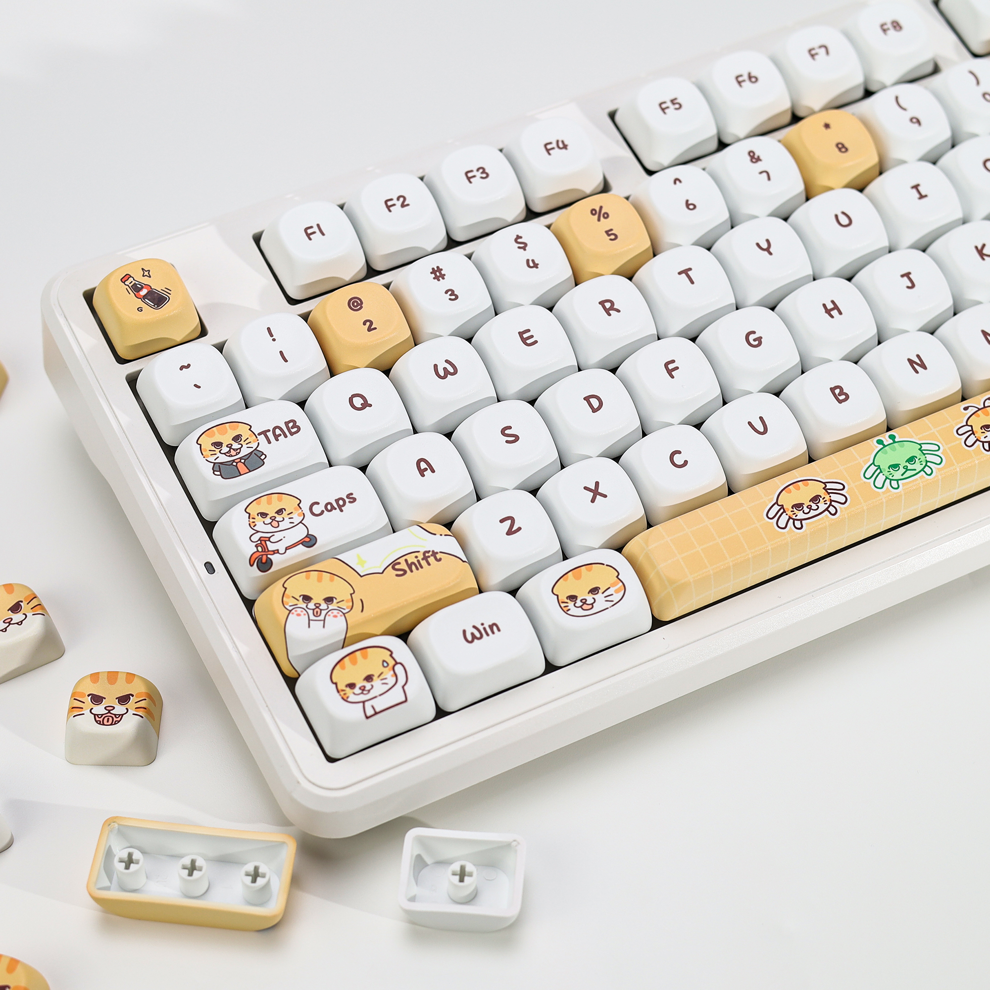 KBDiy Cute Bad Cat Theme Keyca - đánh giá và giá Gaming Keyboard Number Pad