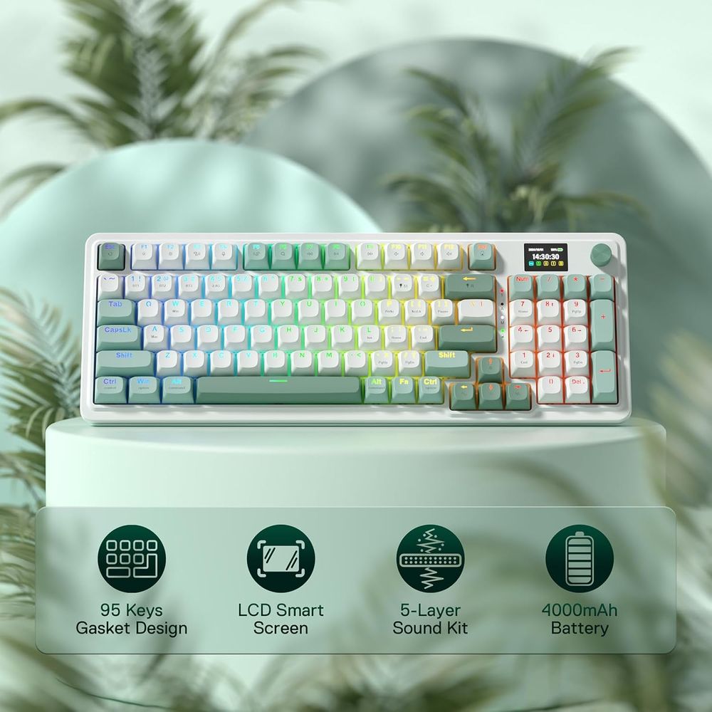 95-Key Mechanical Gaming Keybo - đánh giá và giá Gaming Keyboard No Noise
