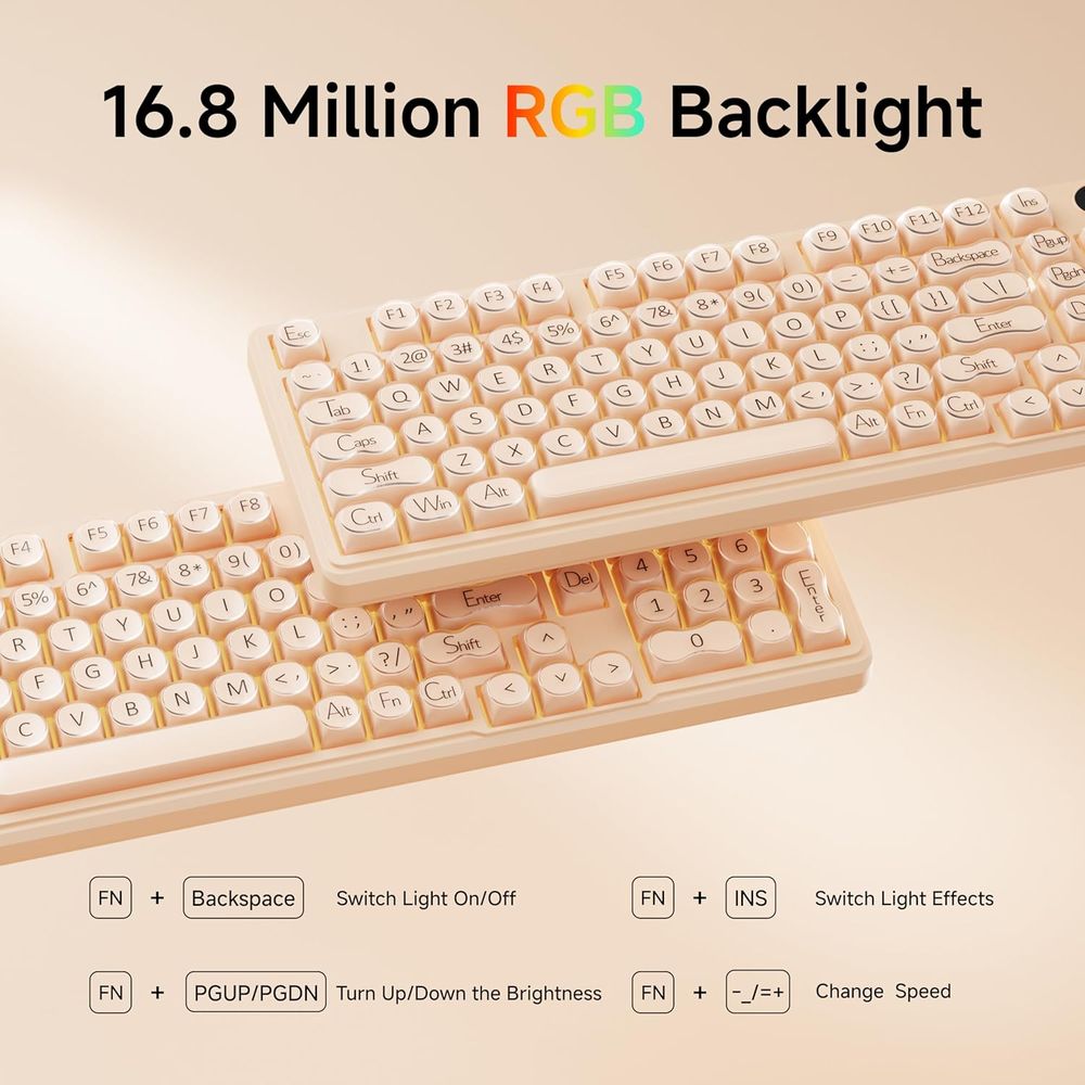98-Key Creamy Gaming Keyboard  - đánh giá và giá Gaming Keyboard Number Pad