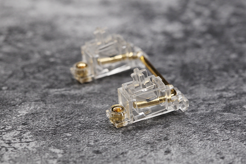 Everglide Transparent Gold Pla - đánh giá và giá Keyboard Gaming Transparent